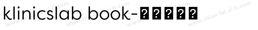 klinicslab book字体转换